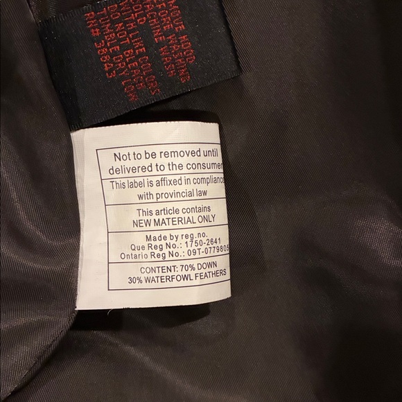 Via Spiga Taupe Puffer Jacket with Blue Fox Fur Collar - Picture 10 of 10